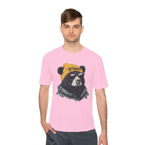 Pittsburgh Bear - Sport-Tek Unisex Moisture Wicking Tee T-Shirt - YinzerShop