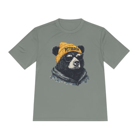 Pittsburgh Bear - Sport-Tek Unisex Moisture Wicking Tee T-Shirt - YinzerShop