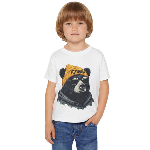 Pittsburgh Bear - Toddler T-Shirt Kids Apparel - YinzerShop