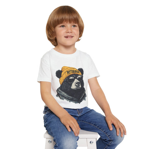 Pittsburgh Bear - Toddler T-Shirt Kids Apparel - YinzerShop