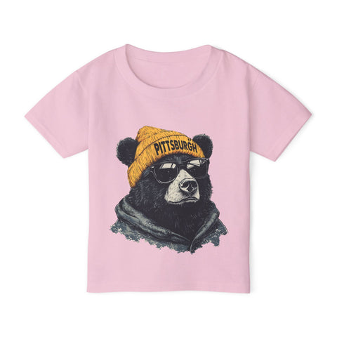 Pittsburgh Bear - Toddler T-Shirt Kids Apparel - YinzerShop