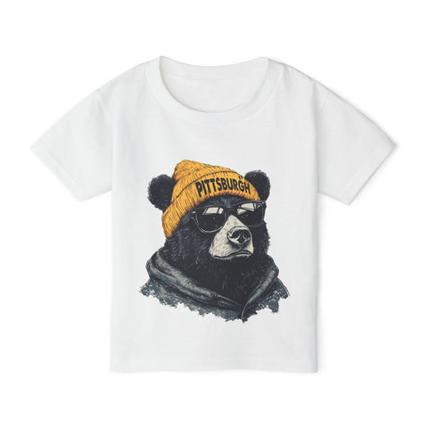 Pittsburgh Bear - Toddler T-Shirt Kids Apparel - YinzerShop