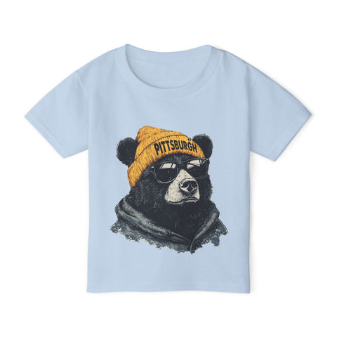 Pittsburgh Bear - Toddler T-Shirt Kids Apparel - YinzerShop
