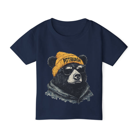 Pittsburgh Bear - Toddler T-Shirt Kids Apparel - YinzerShop