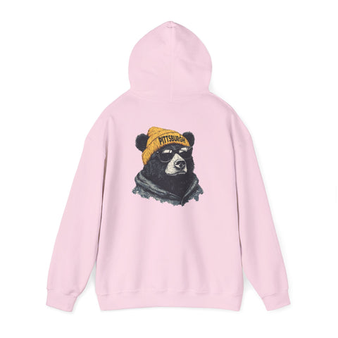 Pittsburgh Bear - Unisex Heavy Blend™ Hooded Sweatshirt Hoodie - YinzerShop
