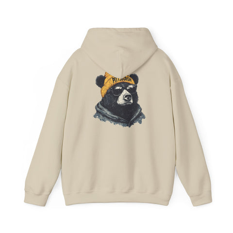 Pittsburgh Bear - Unisex Heavy Blend™ Hooded Sweatshirt Hoodie - YinzerShop