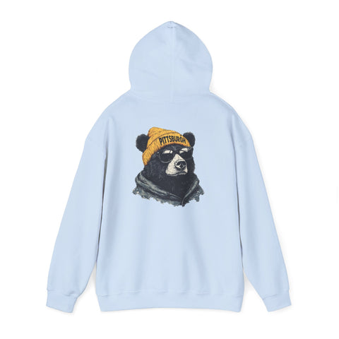 Pittsburgh Bear - Unisex Heavy Blend™ Hooded Sweatshirt Hoodie - YinzerShop