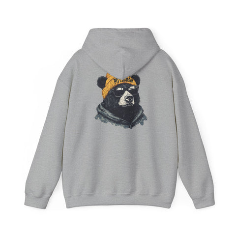 Pittsburgh Bear - Unisex Heavy Blend™ Hooded Sweatshirt Hoodie - YinzerShop