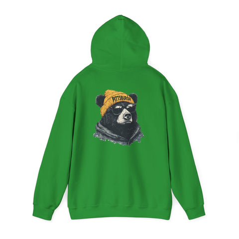 Pittsburgh Bear - Unisex Heavy Blend™ Hooded Sweatshirt Hoodie - YinzerShop