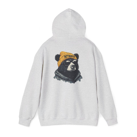 Pittsburgh Bear - Unisex Heavy Blend™ Hooded Sweatshirt Hoodie - YinzerShop