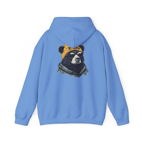 Pittsburgh Bear - Unisex Heavy Blend™ Hooded Sweatshirt Hoodie - YinzerShop