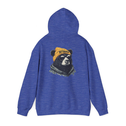 Pittsburgh Bear - Unisex Heavy Blend™ Hooded Sweatshirt Hoodie - YinzerShop