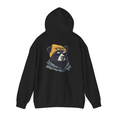 Pittsburgh Bear - Unisex Heavy Blend™ Hooded Sweatshirt Hoodie - YinzerShop