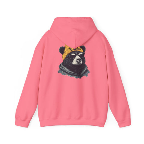 Pittsburgh Bear - Unisex Heavy Blend™ Hooded Sweatshirt Hoodie - YinzerShop