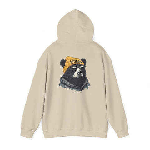Pittsburgh Bear - Unisex Heavy Blend™ Hooded Sweatshirt Hoodie - YinzerShop