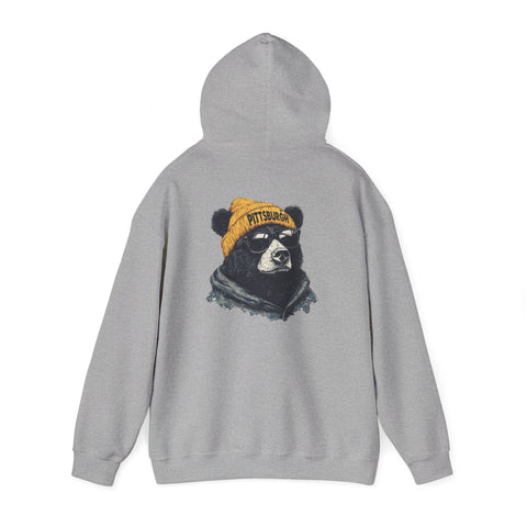 Pittsburgh Bear - Unisex Heavy Blend™ Hooded Sweatshirt Hoodie - YinzerShop