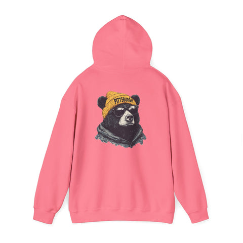 Pittsburgh Bear - Unisex Heavy Blend™ Hooded Sweatshirt Hoodie - YinzerShop