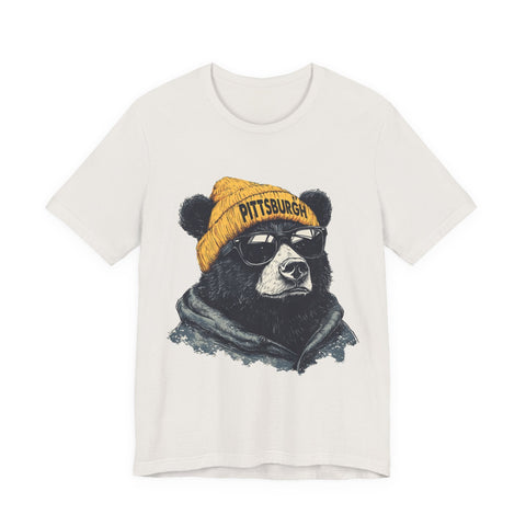 Pittsburgh Bear - Unisex Jersey Short Sleeve Tee T-Shirt - YinzerShop