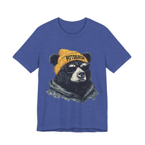 Pittsburgh Bear - Unisex Jersey Short Sleeve Tee T-Shirt - YinzerShop
