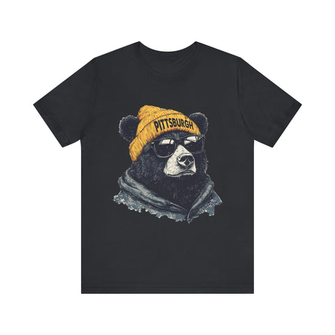 Pittsburgh Bear - Unisex Jersey Short Sleeve Tee T-Shirt - YinzerShop
