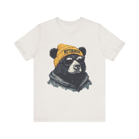 Pittsburgh Bear - Unisex Jersey Short Sleeve Tee T-Shirt - YinzerShop