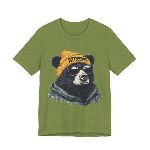 Pittsburgh Bear - Unisex Jersey Short Sleeve Tee T-Shirt - YinzerShop