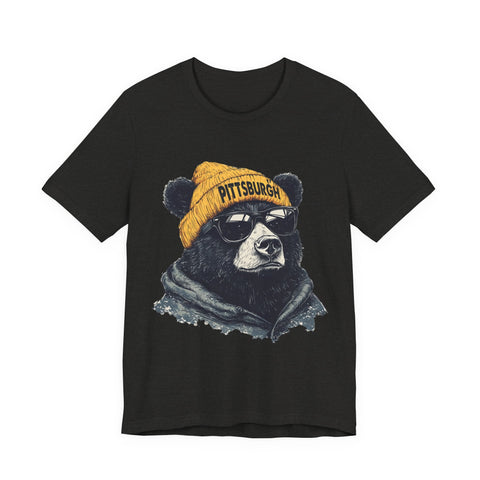Pittsburgh Bear - Unisex Jersey Short Sleeve Tee T-Shirt - YinzerShop