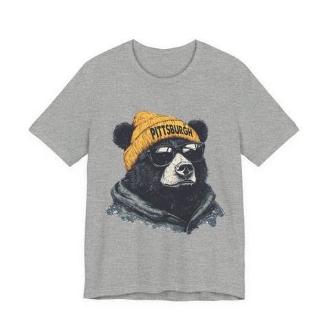 Pittsburgh Bear - Unisex Jersey Short Sleeve Tee T-Shirt - YinzerShop