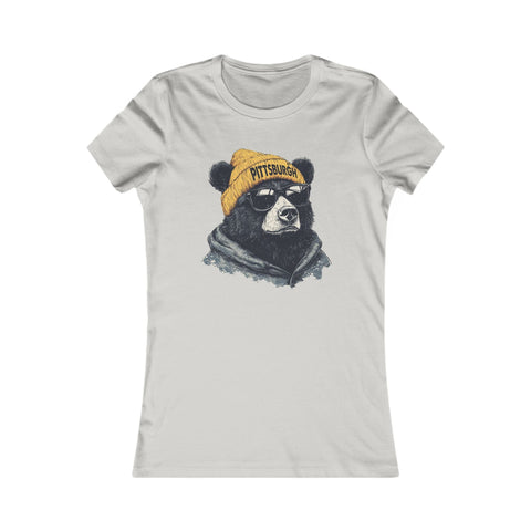 Pittsburgh Bear - Women's Favorite Tee T-Shirt - YinzerShop