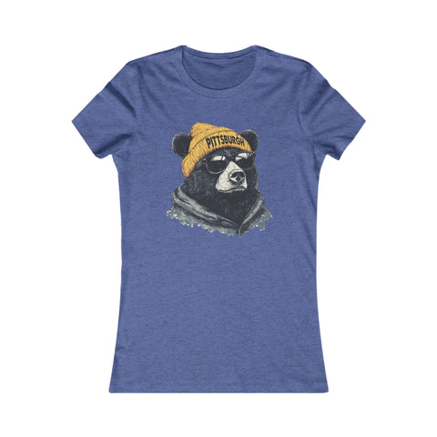 Pittsburgh Bear - Women's Favorite Tee T-Shirt - YinzerShop