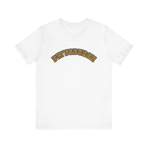 Pittsburgh Block Letter Short Sleeve T-Shirt T-Shirt - YinzerShop
