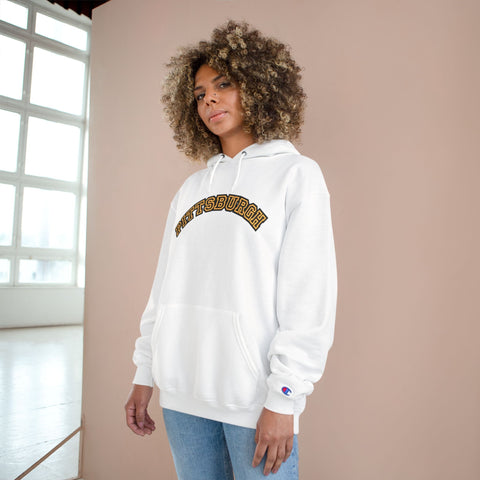 Pittsburgh Block Letters Champion Hoodie Hoodie - YinzerShop