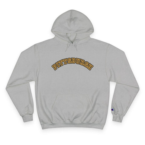 Pittsburgh Block Letters Champion Hoodie Hoodie - YinzerShop