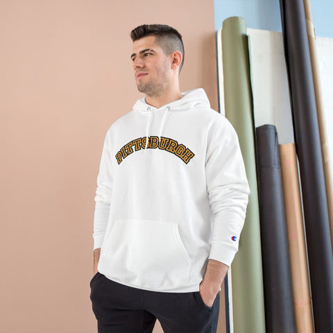 Pittsburgh Block Letters Champion Hoodie Hoodie - YinzerShop