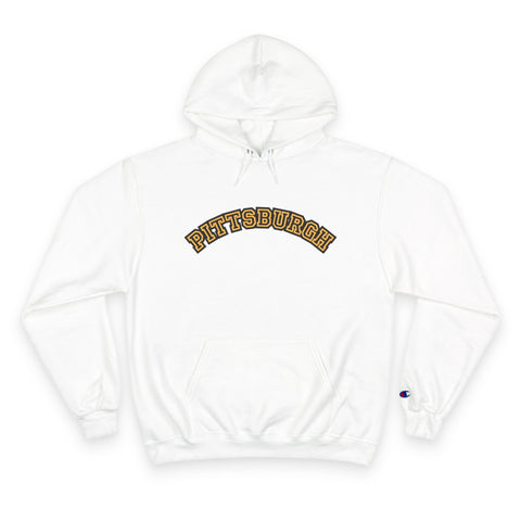 Pittsburgh Block Letters Champion Hoodie Hoodie - YinzerShop