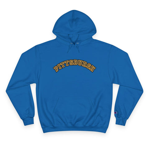 Pittsburgh Block Letters Champion Hoodie Hoodie - YinzerShop