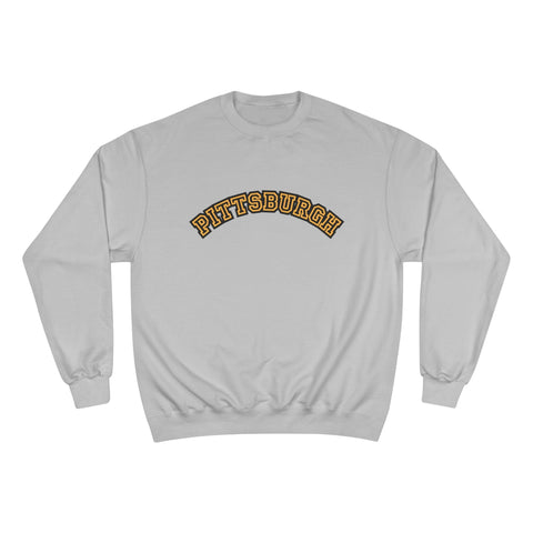 Pittsburgh Block Letters - Champion Sweatshirt Sweatshirt - YinzerShop