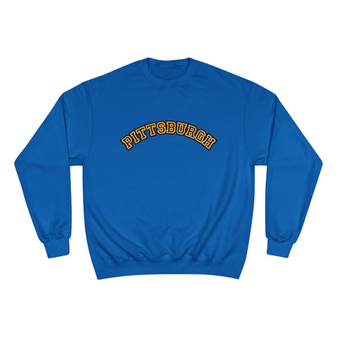 Pittsburgh Block Letters - Champion Sweatshirt Sweatshirt - YinzerShop