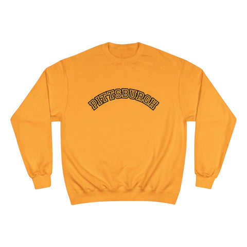 Pittsburgh Block Letters - Champion Sweatshirt Sweatshirt - YinzerShop