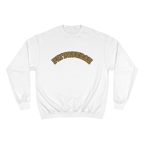 Pittsburgh Block Letters - Champion Sweatshirt Sweatshirt - YinzerShop