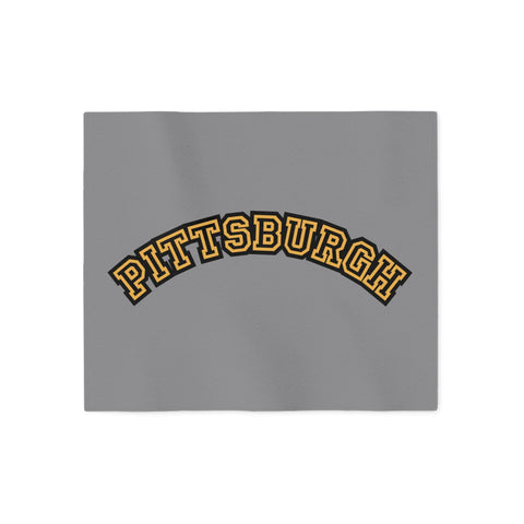 Pittsburgh Block Letters - TT Style - Sweatshirt Blanket Home Decor - YinzerShop