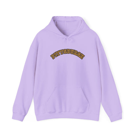 Pittsburgh Block Letters - Unisex Heavy Blend™ Hooded Sweatshirt Hoodie - YinzerShop