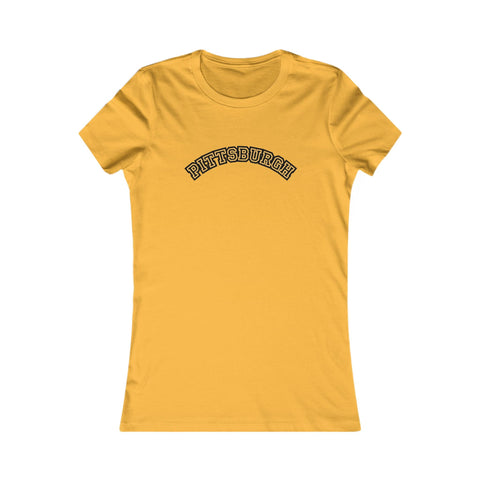 Pittsburgh Block Letters - Women's Favorite Tee T-Shirt - YinzerShop