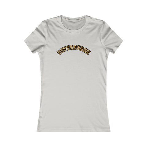 Pittsburgh Block Letters - Women's Favorite Tee T-Shirt - YinzerShop