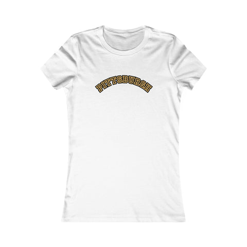 Pittsburgh Block Letters - Women's Favorite Tee T-Shirt - YinzerShop