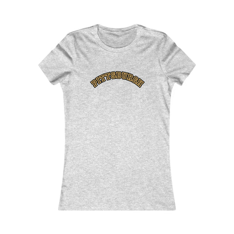 Pittsburgh Block Letters - Women's Favorite Tee T-Shirt - YinzerShop