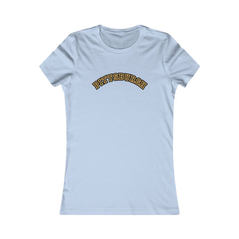 Pittsburgh Block Letters - Women's Favorite Tee T-Shirt - YinzerShop