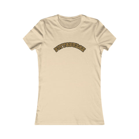 Pittsburgh Block Letters - Women's Favorite Tee T-Shirt - YinzerShop
