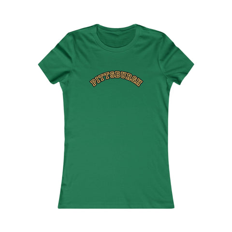 Pittsburgh Block Letters - Women's Favorite Tee T-Shirt - YinzerShop