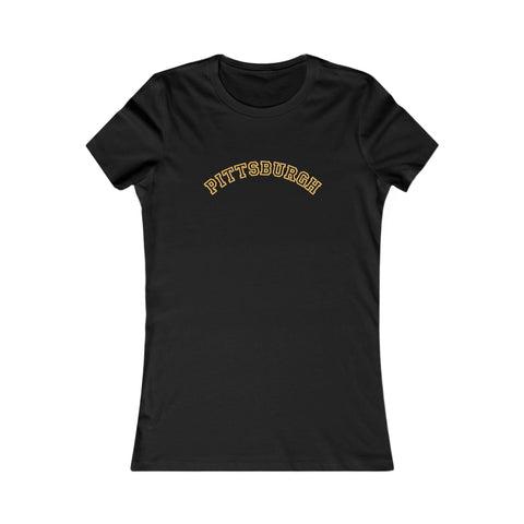 Pittsburgh Block Letters - Women's Favorite Tee T-Shirt - YinzerShop